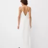 Rochie midi din dantela satinata Rochie midi din dantela satinata