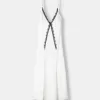 Rochie midi din dantela satinata Rochie midi din dantela satinata