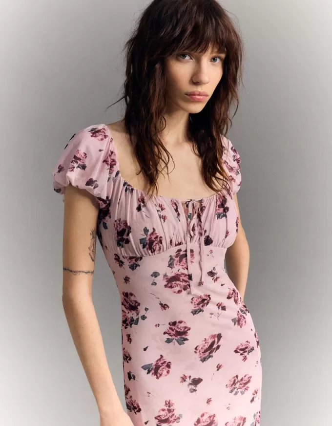 Rochie midi din tul Rochie midi din tul