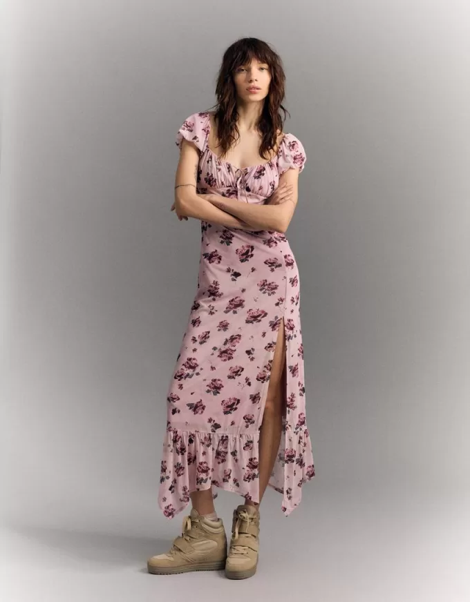 Rochie midi din tul Rochie midi din tul