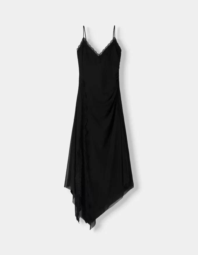Rochie midi din tul din dantela