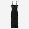 Rochie midi strânsă SERIA BERSHKA