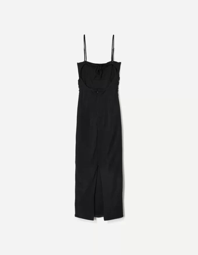 Rochie midi strânsă SERIA BERSHKA