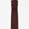 Rochie midi texturată mulat