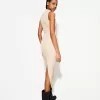 Rochie midi texturată mulat