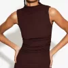 Rochie midi texturată mulat