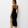 Rochie midi tricotată cu mărgele Rochie midi tricotată cu mărgele
