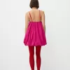 Rochie mini cu bretele cu balon Rochie mini cu bretele cu balon