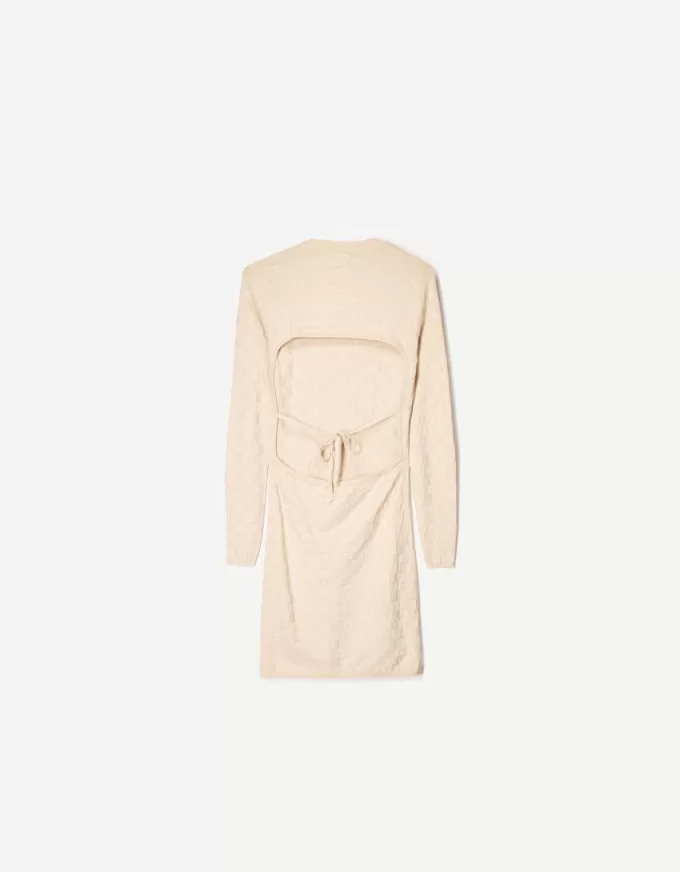 Rochie mini cu carouri texturate Rochie mini cu carouri texturate