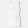 Rochie mini cu curea cu catarame Rochie mini cu curea cu catarame