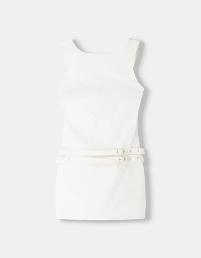 Rochie mini cu curea cu catarame Rochie mini cu curea cu catarame
