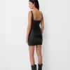 Rochie mini cu efect piele Rochie mini cu efect piele