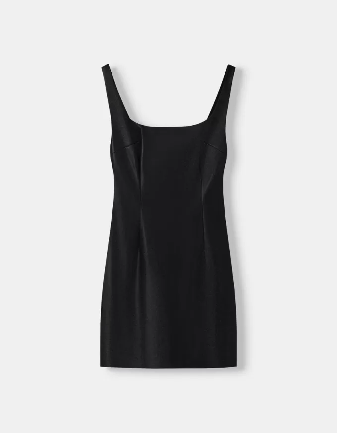 Rochie mini cu efect piele Rochie mini cu efect piele
