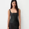 Rochie mini cu efect piele Rochie mini cu efect piele