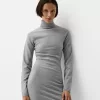 Rochie mini cu gat inalt Rochie mini cu gat inalt
