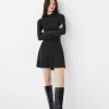 Rochie mini cu gat inalt Rochie mini cu gat inalt