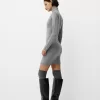 Rochie mini cu gat inalt Rochie mini cu gat inalt