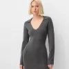 Rochie mini cu guler polo Rochie mini cu guler polo
