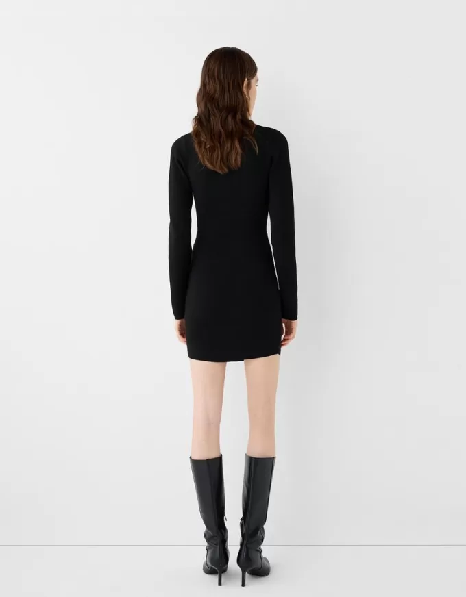 Rochie mini cu guler polo Rochie mini cu guler polo