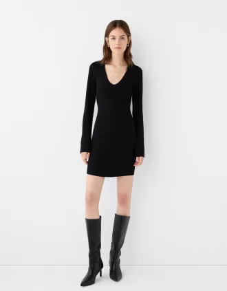 Rochie mini cu guler polo