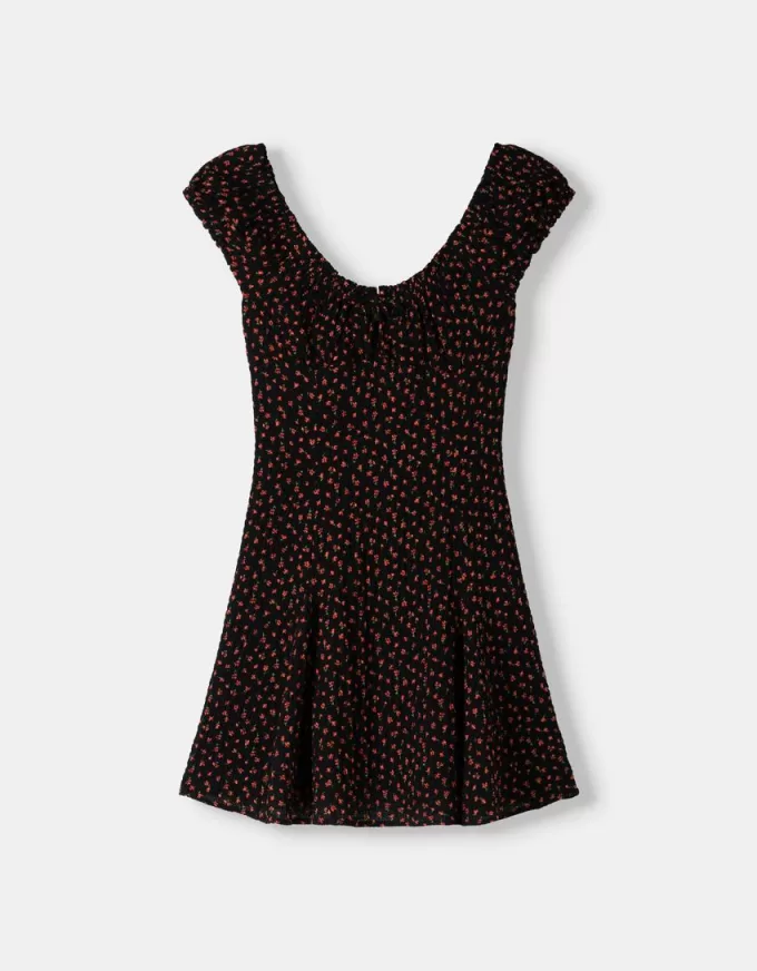 Rochie mini cu imprimeu floral Rochie mini cu imprimeu floral
