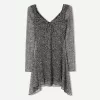 Rochie mini cu maneca lunga imprimata Rochie mini cu maneca lunga imprimata