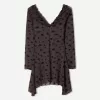 Rochie mini cu maneca lunga imprimata Rochie mini cu maneca lunga imprimata
