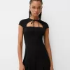 Rochie mini cu maneca scurta Rochie mini cu maneca scurta