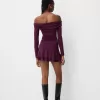 Rochie mini cu maneci lungi cu volane SERIA BERSHKA Rochie mini cu maneci lungi cu volane SERIA BERSHKA