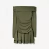 Rochie mini cu maneci lungi cu volane SERIA BERSHKA Rochie mini cu maneci lungi cu volane SERIA BERSHKA