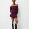 Rochie mini cu maneci lungi cu volane SERIA BERSHKA Rochie mini cu maneci lungi cu volane SERIA BERSHKA