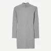 Rochie mini cu nervuri cu fermoar Rochie mini cu nervuri cu fermoar