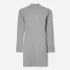 Rochie mini cu nervuri cu fermoar Rochie mini cu nervuri cu fermoar