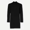 Rochie mini cu nervuri cu fermoar Rochie mini cu nervuri cu fermoar