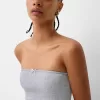 Rochie mini cu volane, fără umeri Rochie mini cu volane, fără umeri