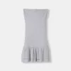 Rochie mini cu volane, fără umeri Rochie mini cu volane, fără umeri