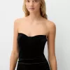 Rochie mini din catifea Rochie mini din catifea