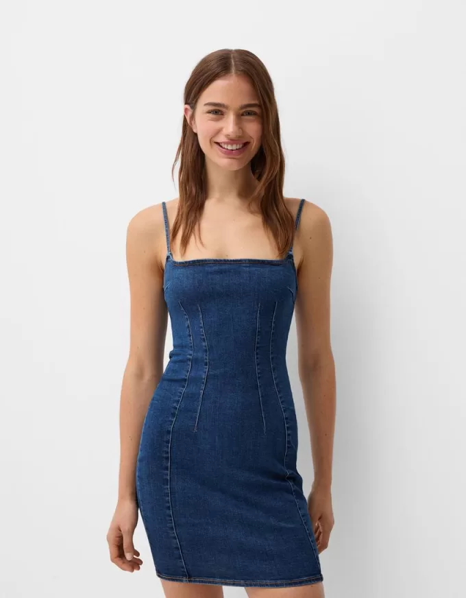 Rochie mini din denim Rochie mini din denim