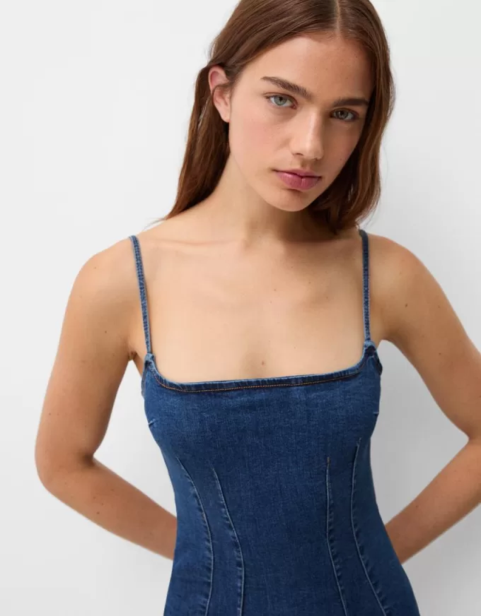 Rochie mini din denim Rochie mini din denim