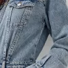Rochie mini din denim cu fermoar