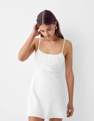 Rochie mini din in