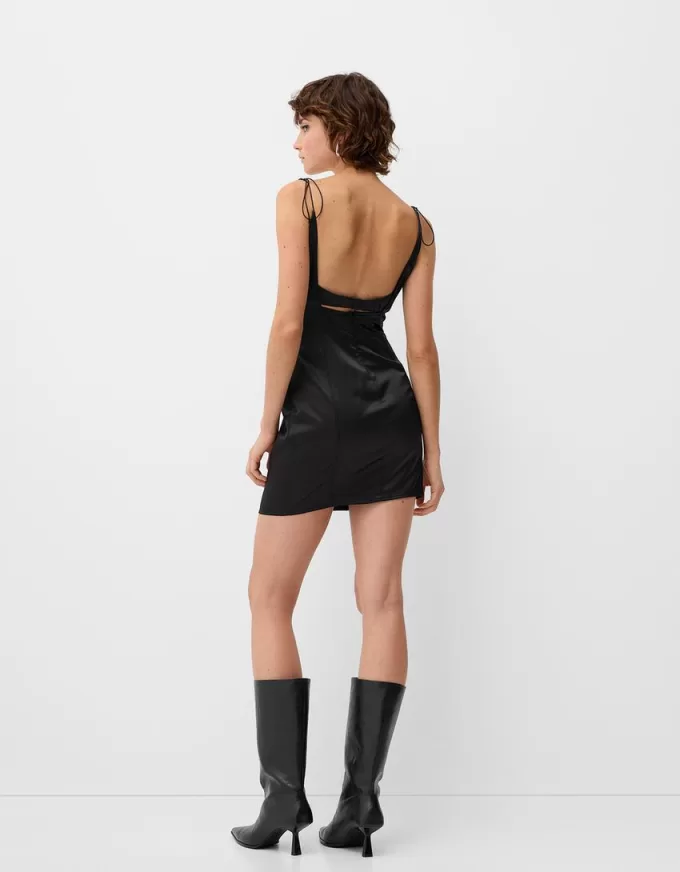 Rochie mini din satin Rochie mini din satin