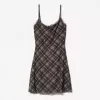 Rochie mini din tul cu imprimeu din dantela Rochie mini din tul cu imprimeu din dantela