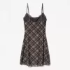 Rochie mini din tul cu imprimeu din dantela Rochie mini din tul cu imprimeu din dantela