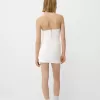 Rochie mini din twill cu decolteu