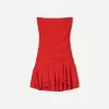 Rochie mini drapată cu volane SERIA BERSHKA Rochie mini drapată cu volane SERIA BERSHKA