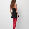 Rochie mini evazată fără umeri, cu decolteu în formă de inimă Rochie mini evazată fără umeri, cu decolteu în formă de inimă