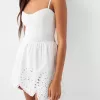 Rochie mini evazată tăiată Rochie mini evazată tăiată