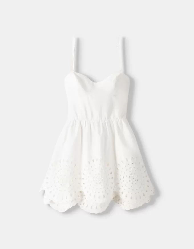 Rochie mini evazată tăiată Rochie mini evazată tăiată
