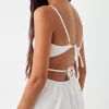 Rochie mini evazată tăiată Rochie mini evazată tăiată